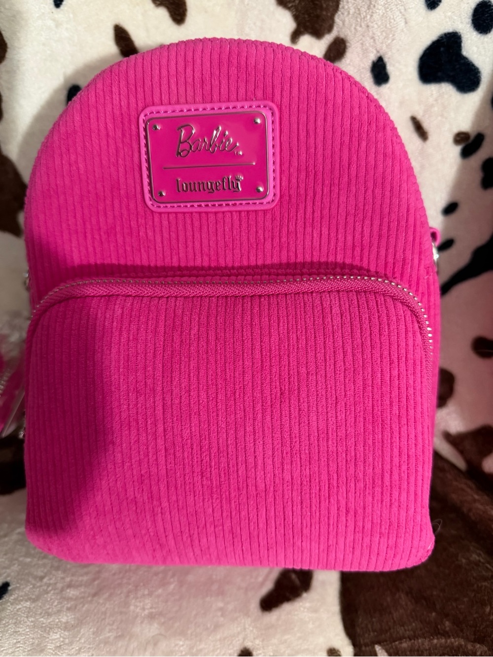 Loungefly Barbie Hot Pink Corduroy Mini Backpack